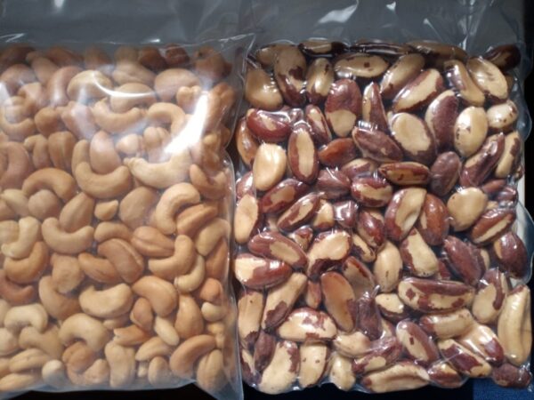 Kit 1kg de castanhas (500g de caju e 500g do Pará)